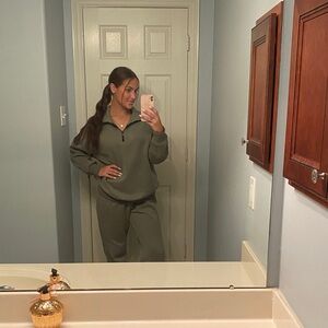 Olive Green Lounge Set